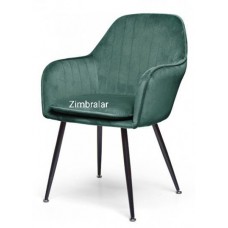 Conjunto de 2 Cadeiras de Braços Nancy Veludo Verde 